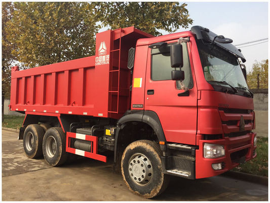 25 ton Sinotruk HOWO-dumptruck met afmetingen 5800*2300*1500 en motorvermogen> 8L