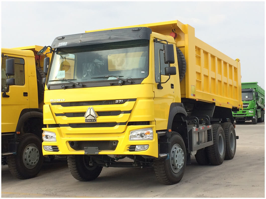 25 ton Sinotruk HOWO-dumptruck met afmetingen 5800*2300*1500 en motorvermogen> 8L