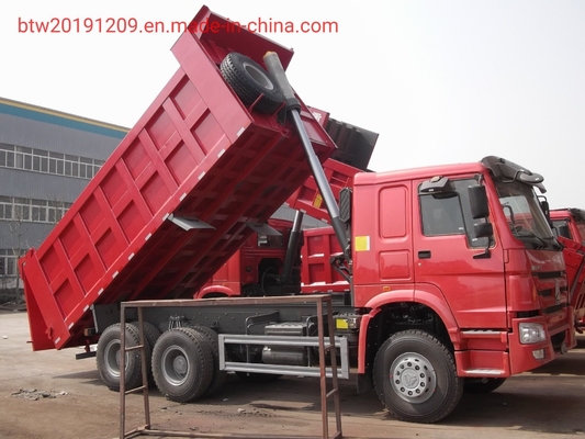 Voorste opheffing 6X4 336 371 Tipper Sinotruck HOWO Dumper Truck met grote capaciteit