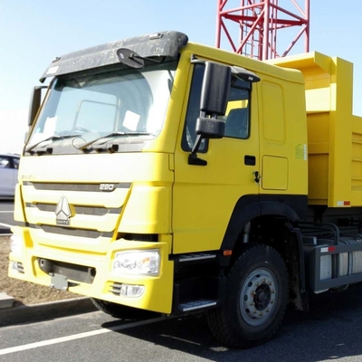 Gebruikte tipper truck 6x4 HOWO dump truck buisloze banden ontwerp en betaalbaar