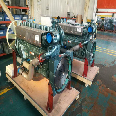 1052x544x808mm HOWO Truck Sinotruk Dieselmotor Wd615.47 met waterkoelcilinder
