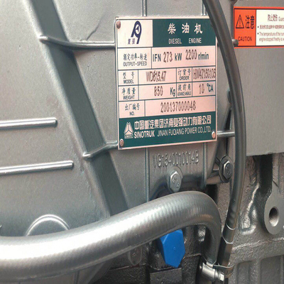 Elektrische motor HOWO 371HP Styer Truck Sinotruk Dieselmotor Wd615.47 met materialen