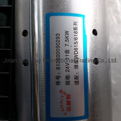 Startmotor 612600090293 voor aandrijfsysteemonderdelen van Sinotruk HOWO Truck Spare Parts