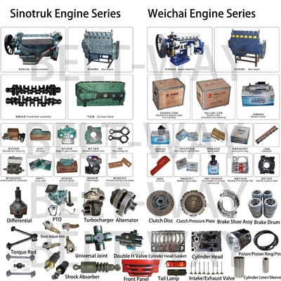 Onderdelen van het stuursysteem voor Weichai Wd12 Marine Engine Part Piston in zwart