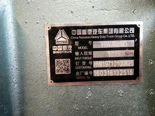 Weichai Motor 612601080397 Hw19710 Sino Truck HOWO Truck Parts Transmission Hw19710090610