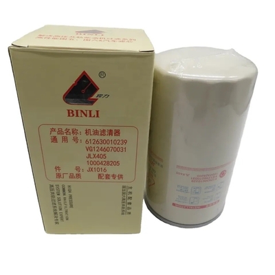 Vg1246070031 Sinotruk HOWO Dump Truck Oliefilter Pakket Grootte 30.00cm * 20.00cm * 2.00cm